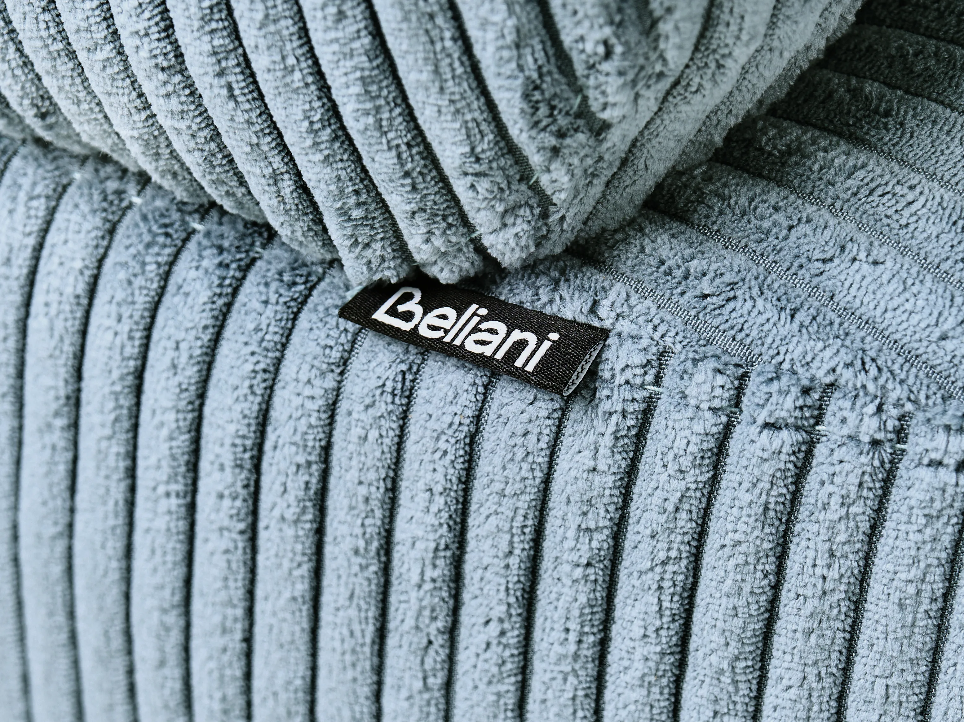 Linkszijdige chaise longue VANVEY Corduroy Blauw