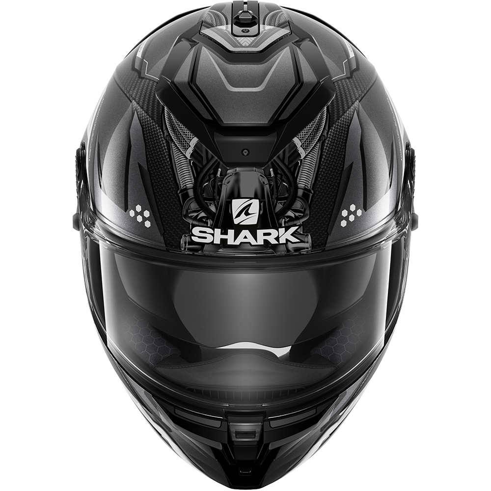 Shark - Casque Spartan GT Carbon Urikan Carbone / Anthracite / Blanc