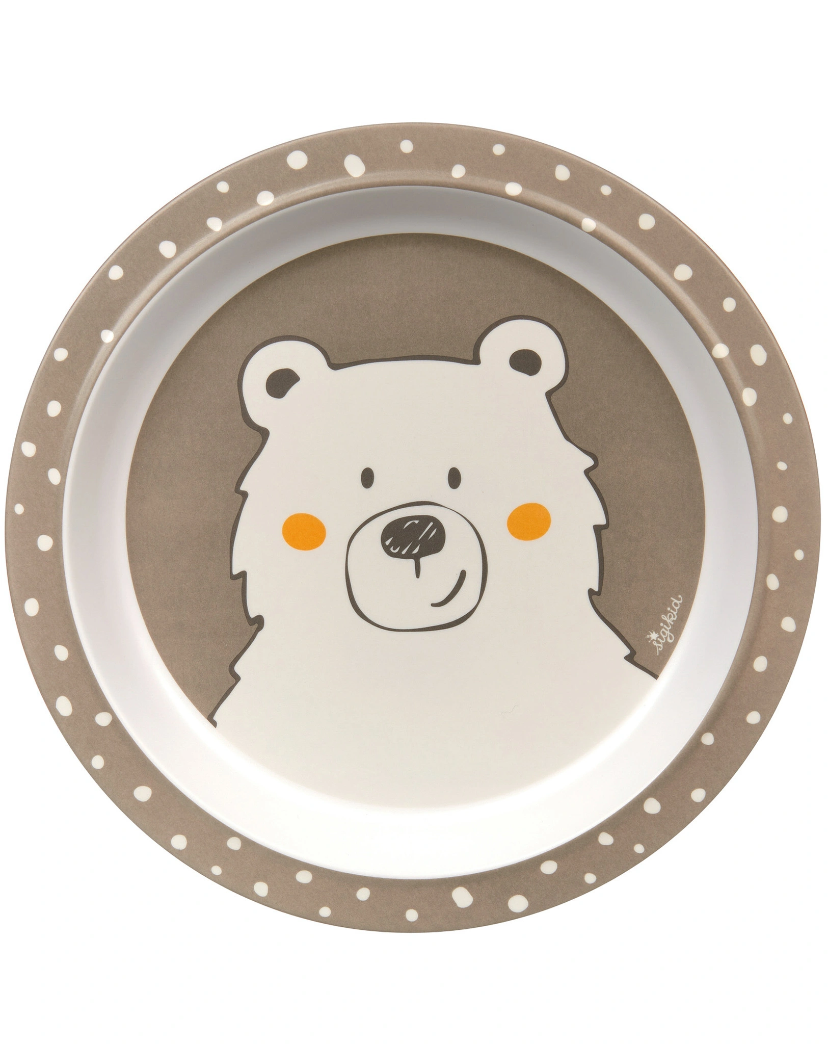 Teller HONI BONI BEAR (Ø21,5cm) in braun