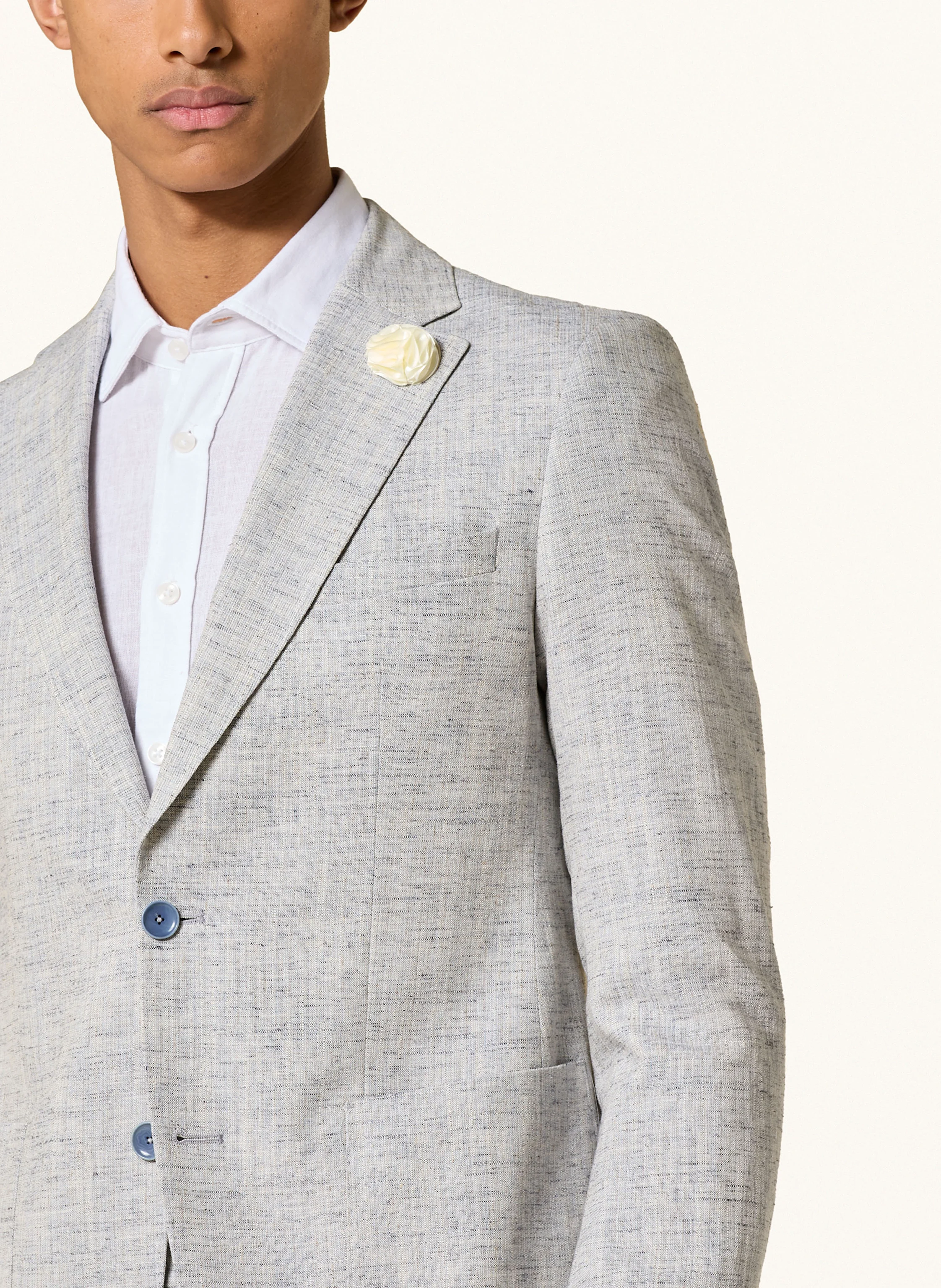 CG - CLUB of GENTS Anzugsakko PETERSON Slim Fit mit Leinen