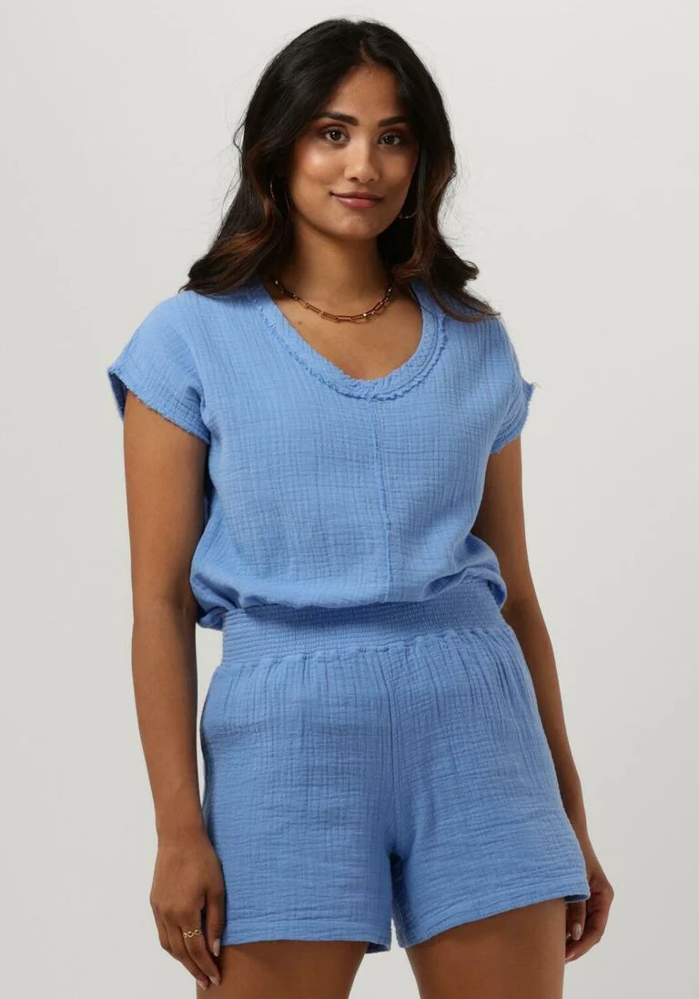 CIRCLE OF TRUST blauwe circle of trust top janice top
