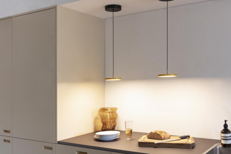 Umage Asteria Micro hanglamp LED Ø15 messing/antraciet