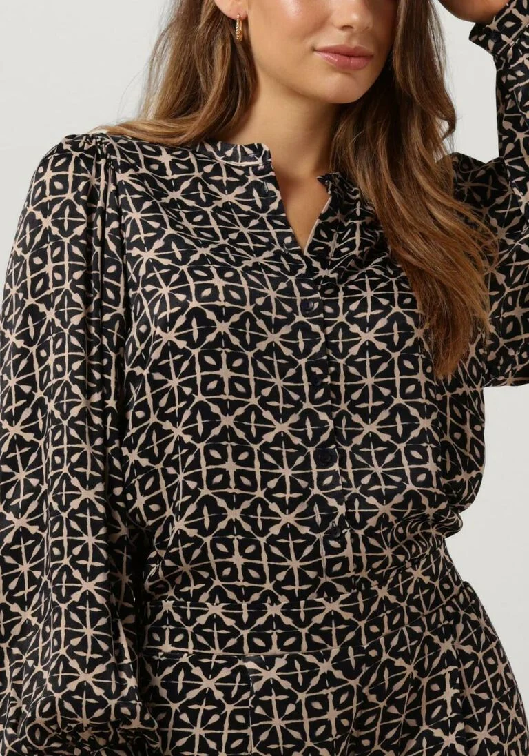 BY-BAR zwarte by-bar blouse rikki ls flash blouse