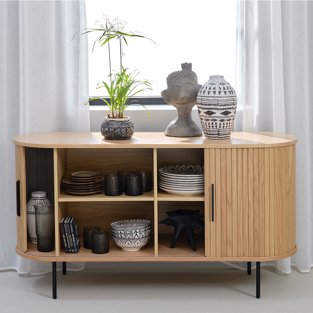 Houten sideboard Lenn Gerookt eiken