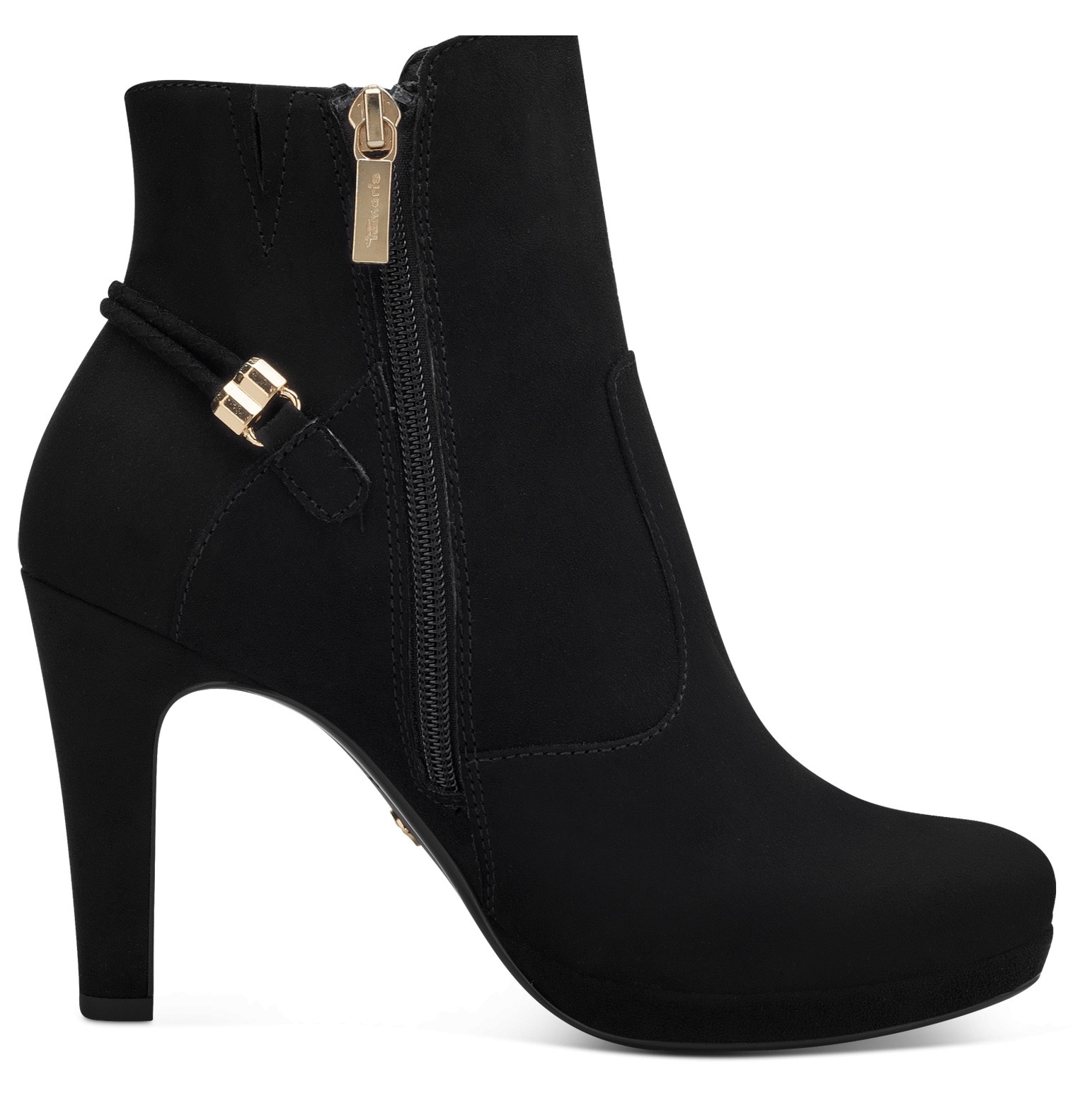 Tamaris High-Heel-Stiefelette  mit Schmuckelement an der Ferse