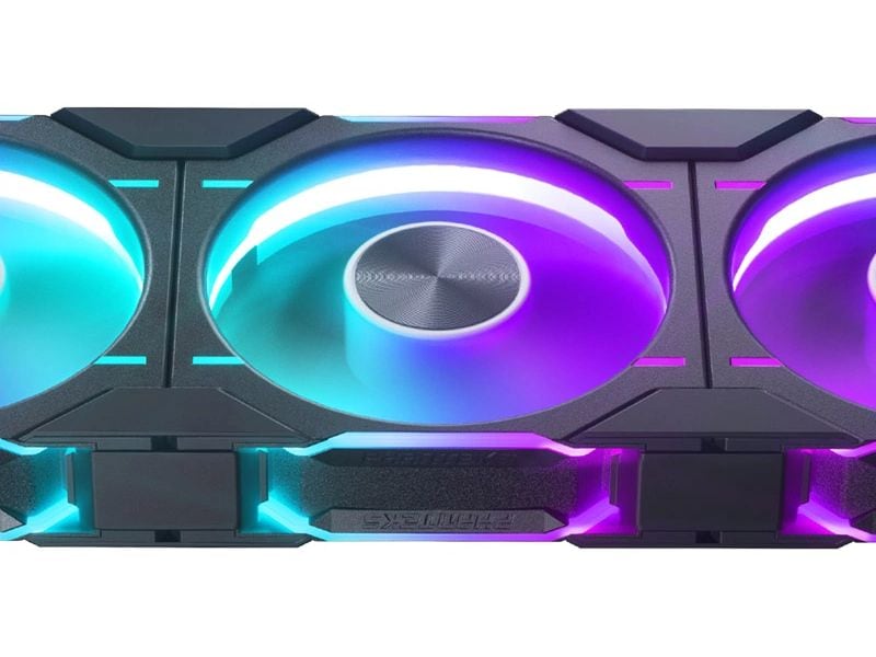 Phanteks PC-Lüfter D30-120 D-RGB PWM Regular Schwarz Leistungsstarker PWM-Lüfter mit ARGB-Beleuchtung für Gehäuse und Radiatoren