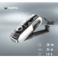 Lampe torche - Dynamo Light - 3 Leds - noir/gris