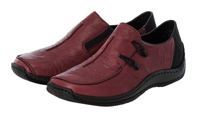Rieker Slipper  Freizeitschuh, Komfortschuh mit strukturiertem Obermaterial