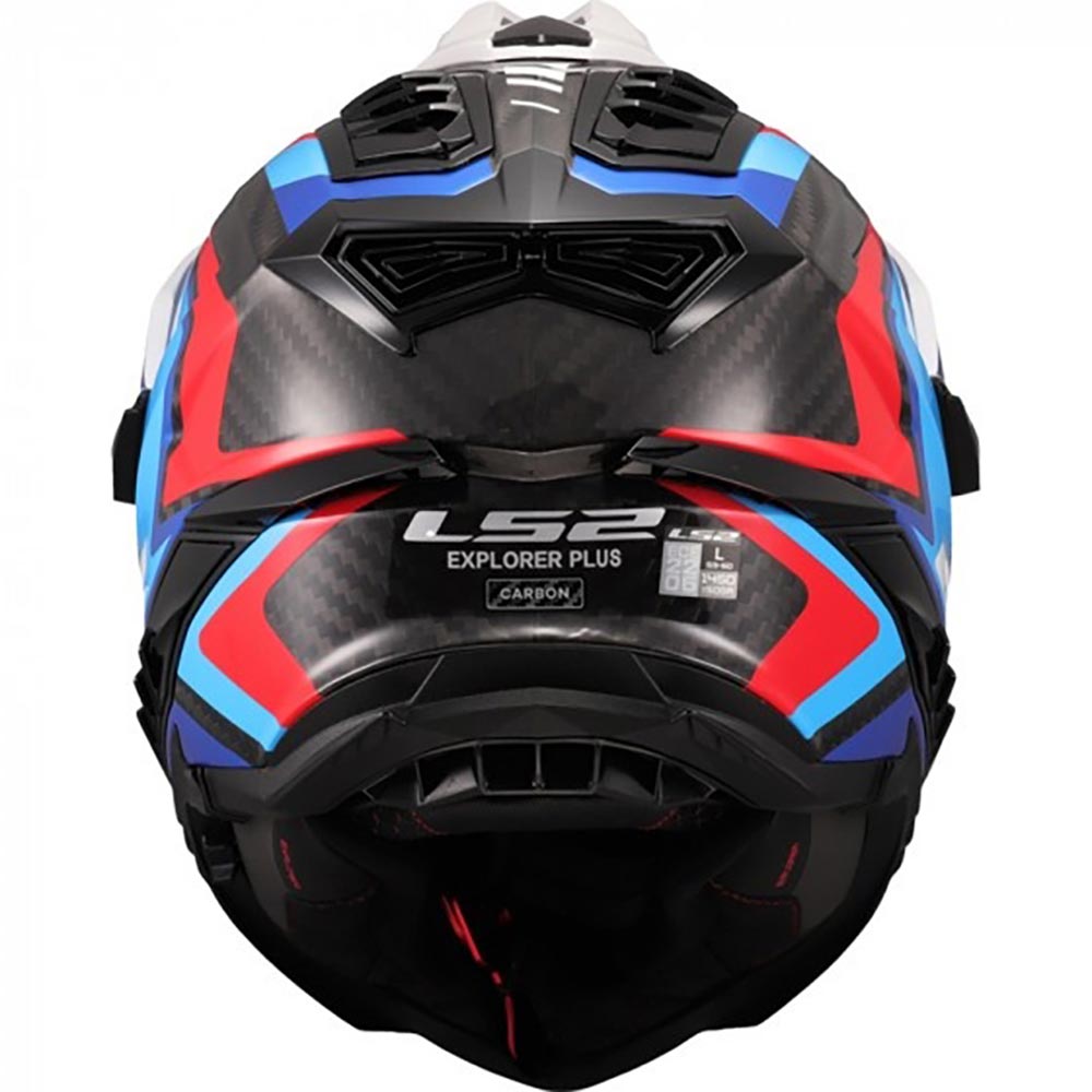LS2 - Casque MX701 Explorer Carbon Frontier II Blanc / Bleu / Rouge / Noir / Brillant
