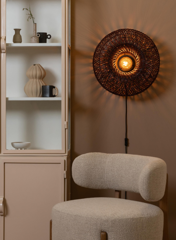 Good&Mojo Arizona wandlamp Ø50 naturel