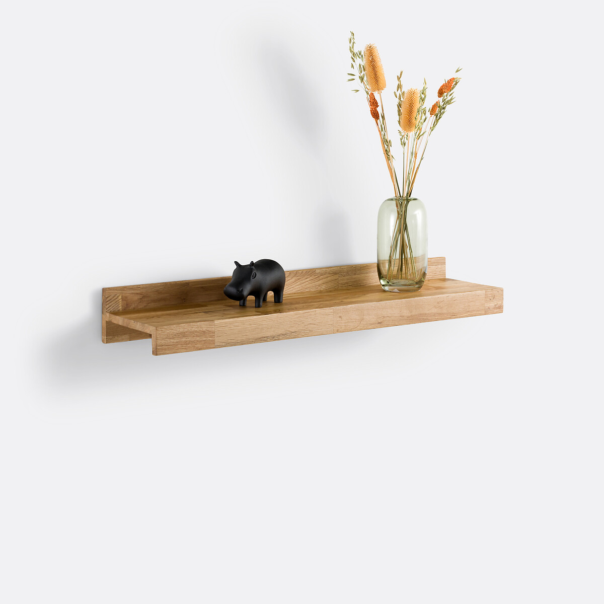 LA REDOUTE INTERIEURS<br>Prateleira de parede em carvalho maciço 80 cm, Hiba