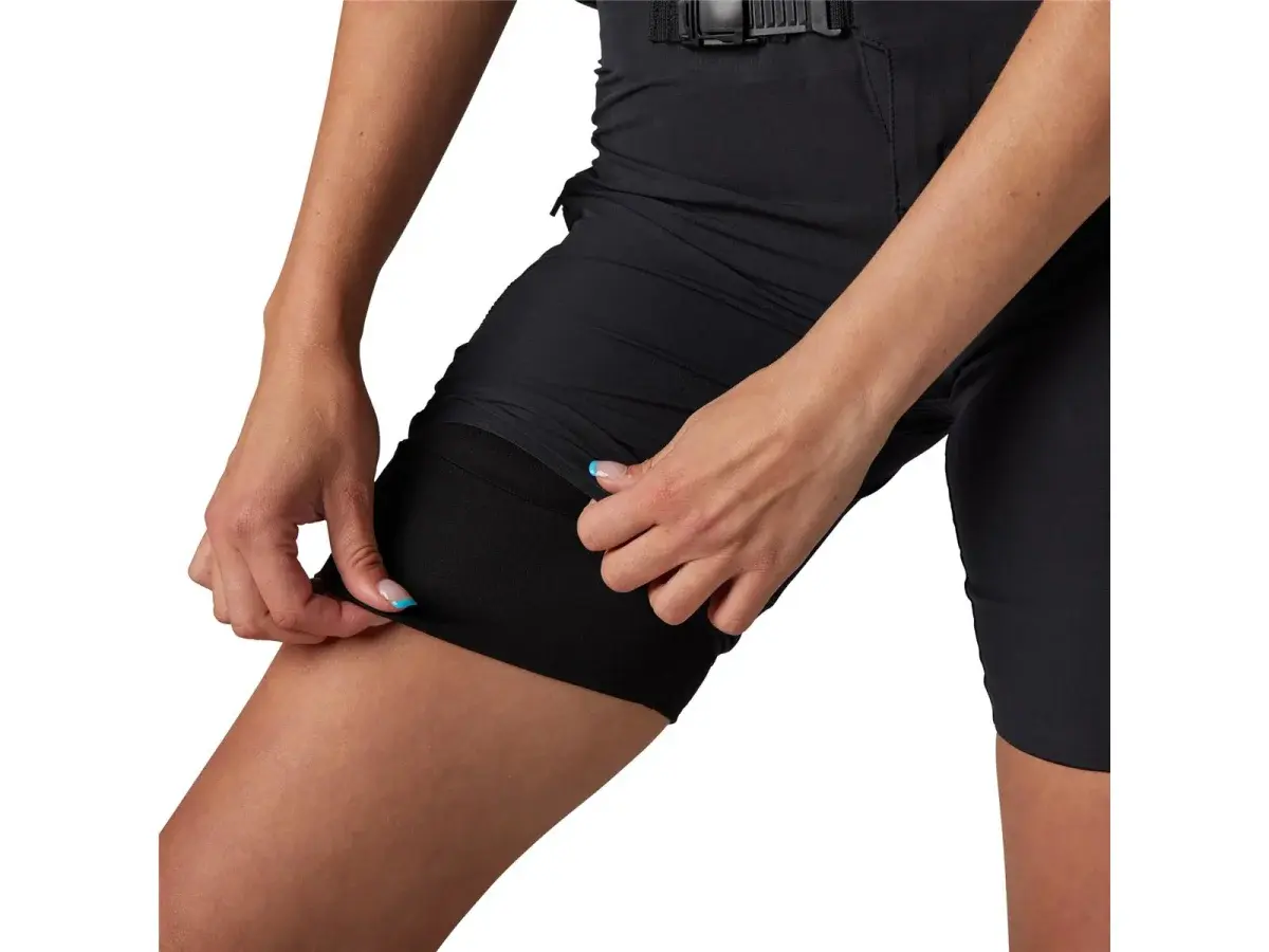 Fox Flexair Ascent MTB Fietsbroek Kort Met Liner Zwart Dames