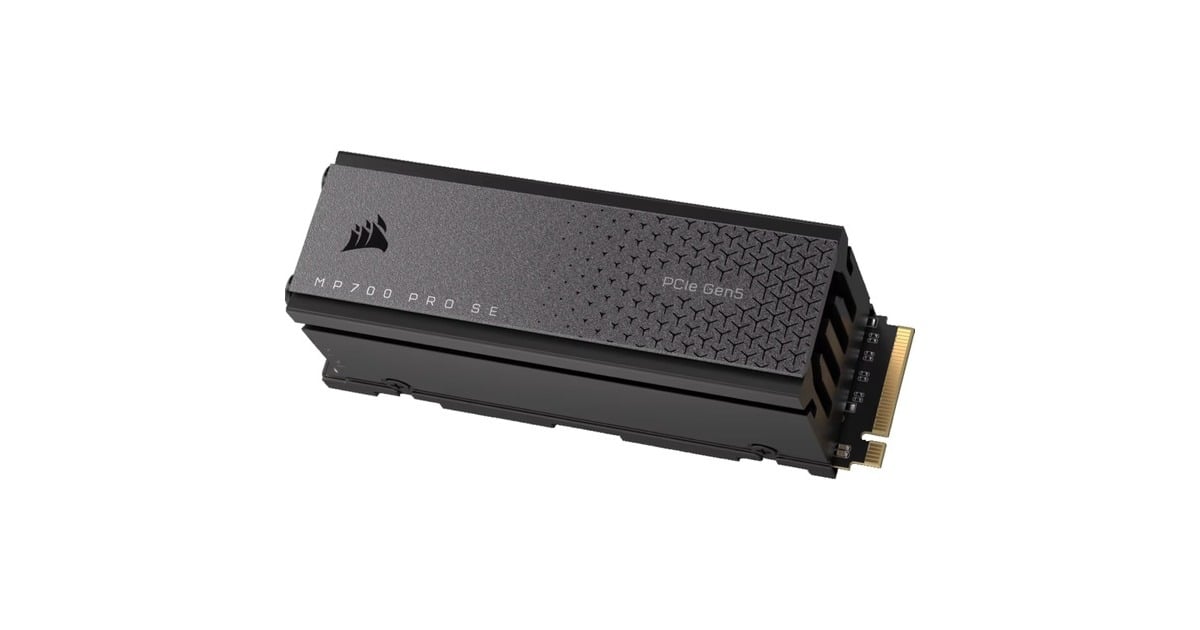 CorsairMP700 PRO SE met koeler 2 TB SSD  (PCIe 5.0 x4 NVMe 2.0, M.2 2280 )