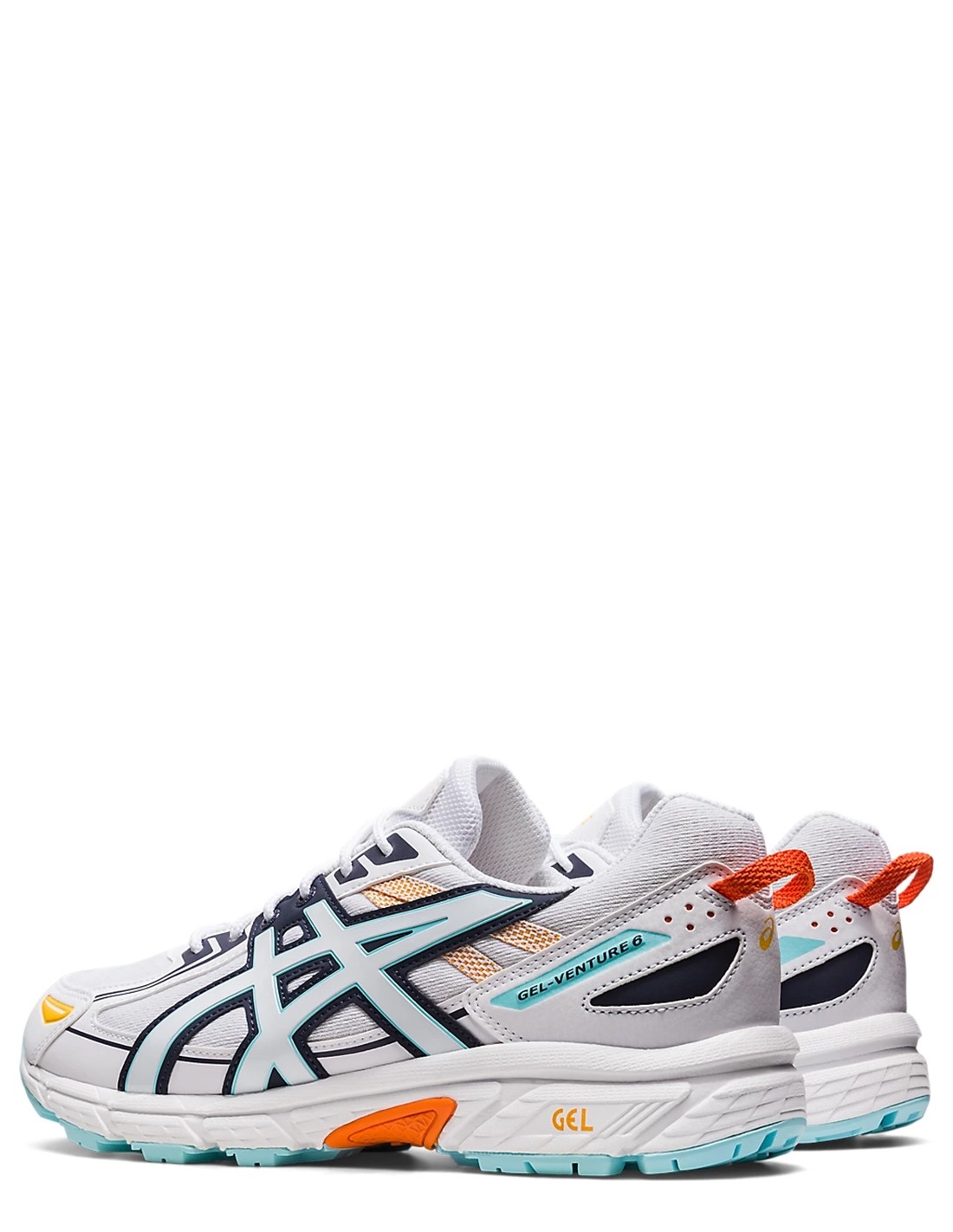 asics Sneakers Homme Gel-Venture 6 Blanc Mesh/Cuir
