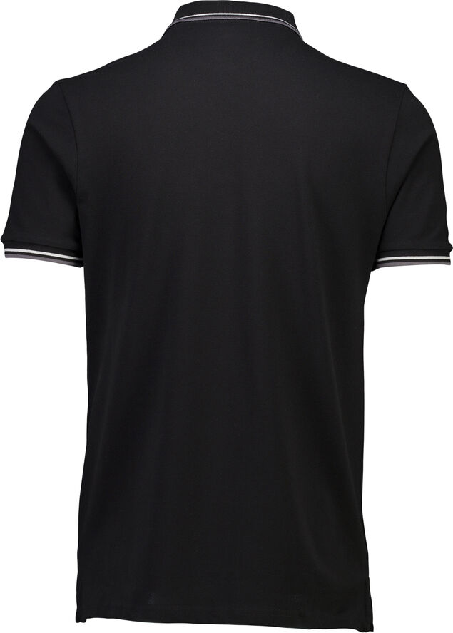 Lindbergh Polo shirt w. contrast piping Sort