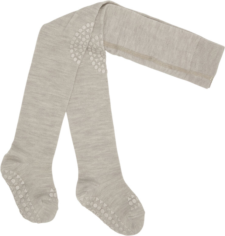 GoBabyGo Crawling Tights - Merino Wool LV Brown melange