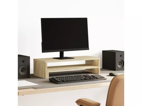 Support de moniteur chêne sonoma 54x22x15 cm bois d'ingénierie