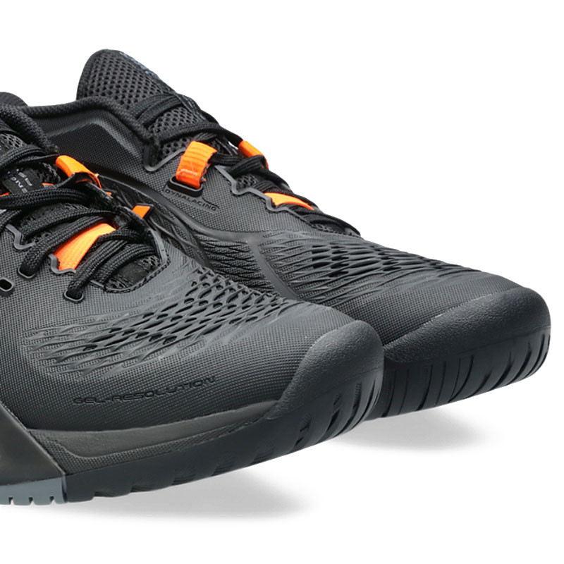 Asics Gel Resolution X noir et orange - Chaussures très résistante