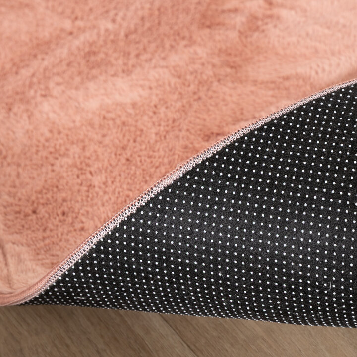 Rond laagpolig vloerkleed - Cozy Roze