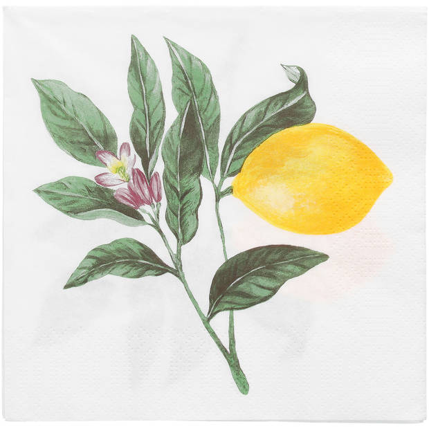Blokker Dolce Frutta servet citroen 33x33 cm
