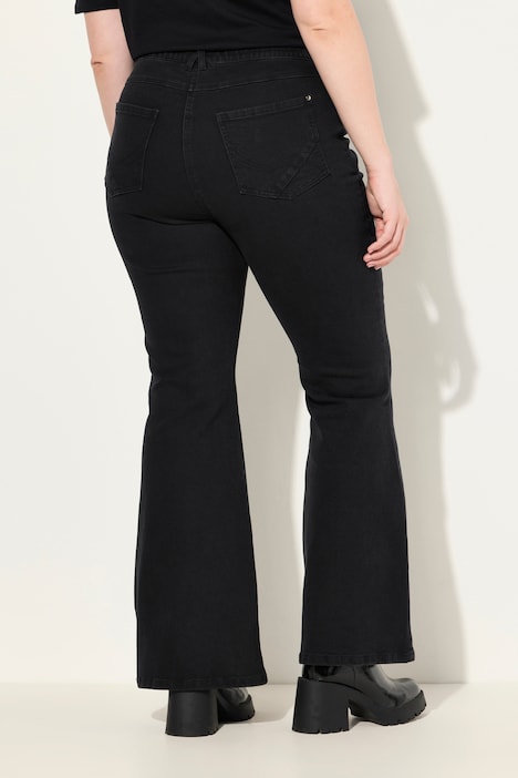 Bootcut-Jeans Marie, gerades Bein, ausgestellter Saum