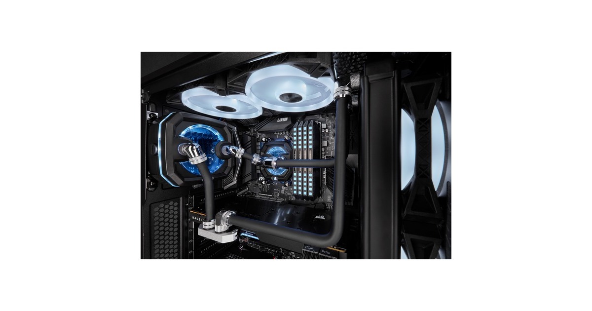 CorsairHydro XT Hardline Satin 12 mm buis  (Zwart (mat), 3x 1 m, PMMA)