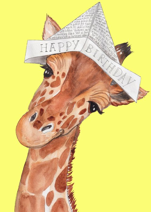 Marie Bodie | Verjaardagskaart | Giraffe