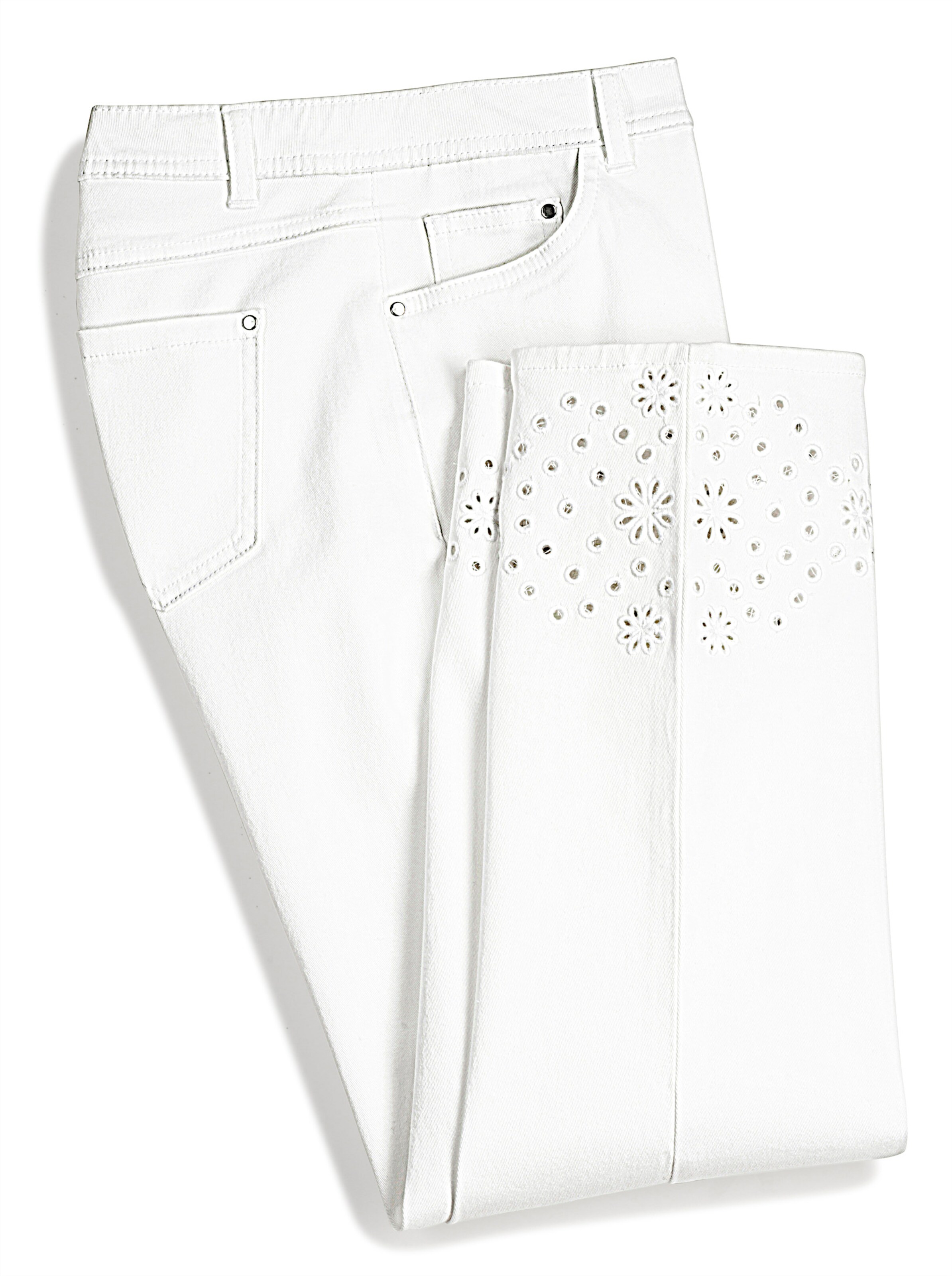 7/8-Jeans in weiß