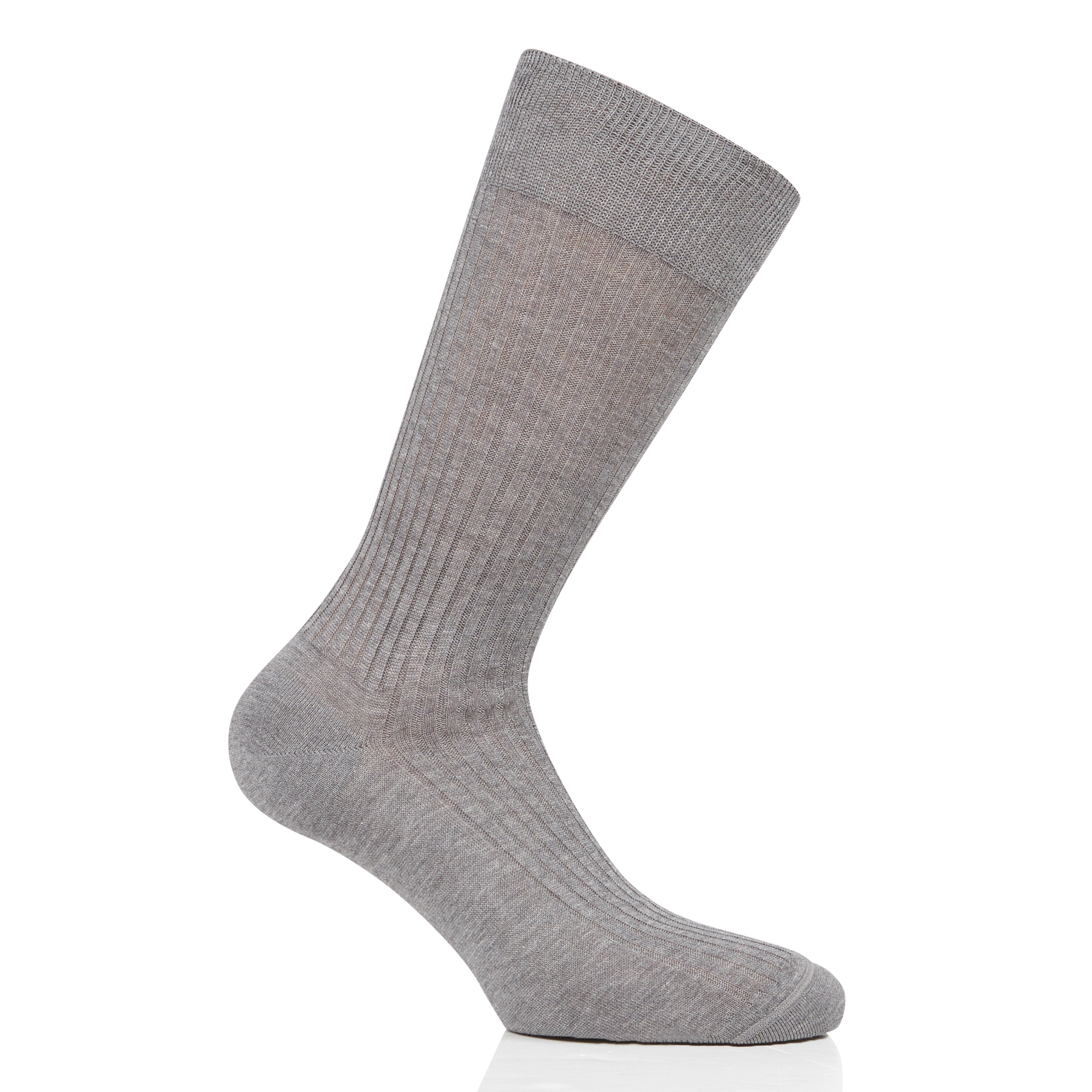 Chaussettes en coton| Gris