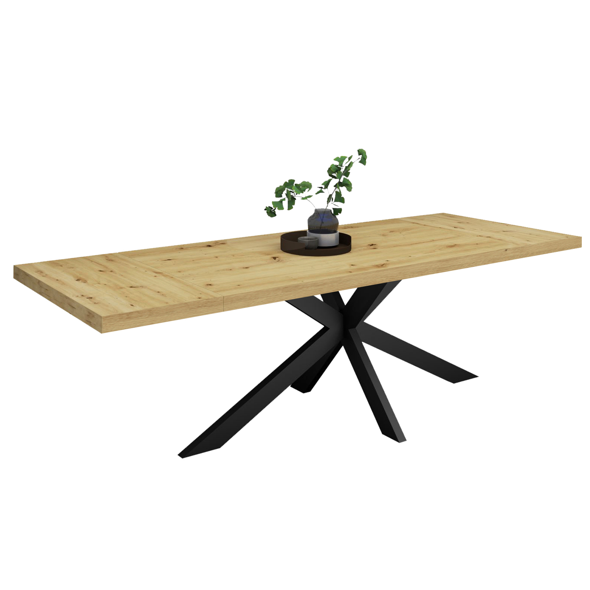 Esstisch - Artisan Eiche - schwarz - 175 cm