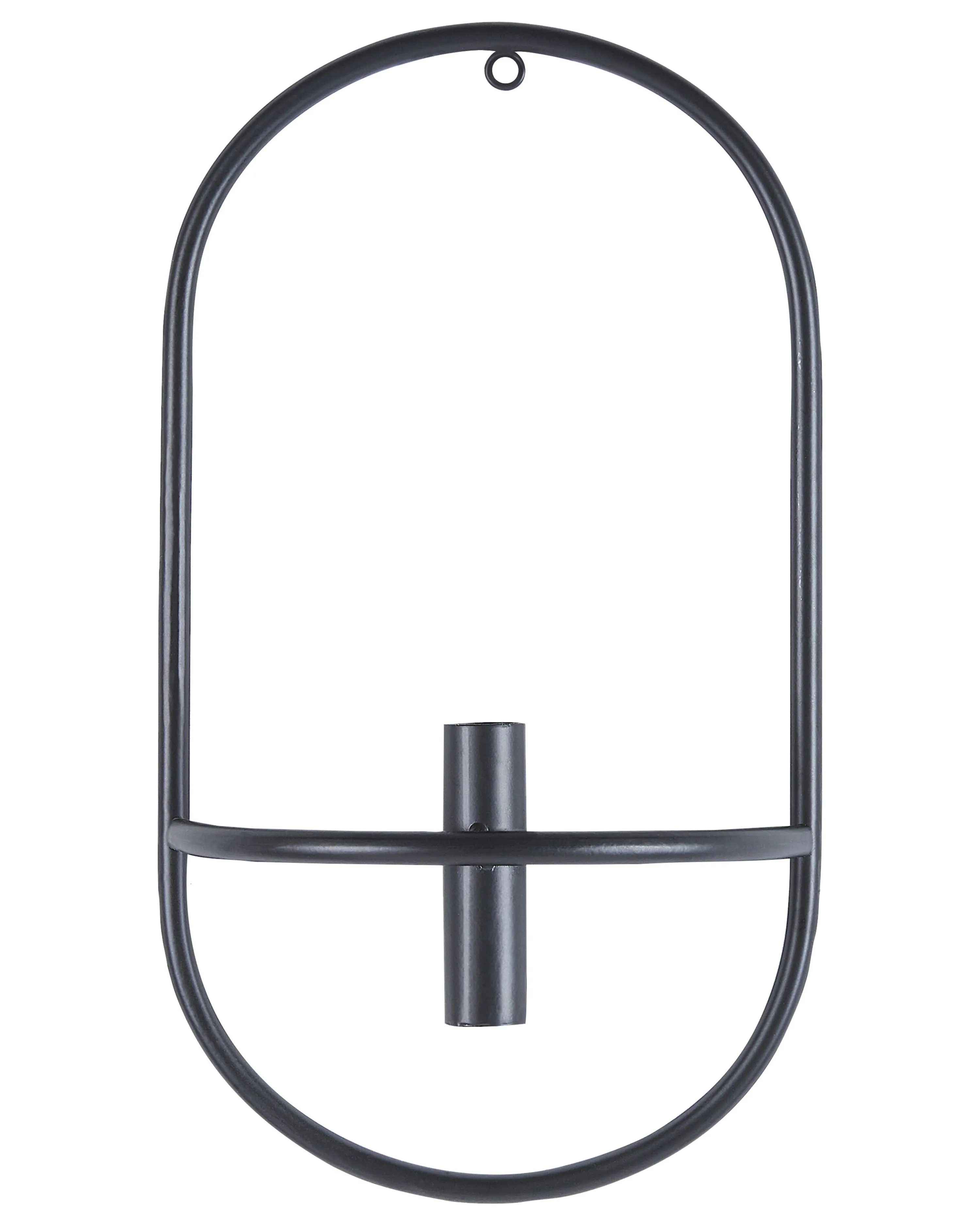 Set van 2 wandkandelaars CAVIANA Metaal 38 cm Zwart