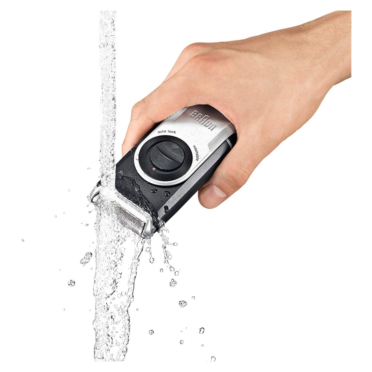 Braun MobileShave M-90 Herrenrasierer, Elektrorasierer für unterwegs, vollständig abwaschbar
