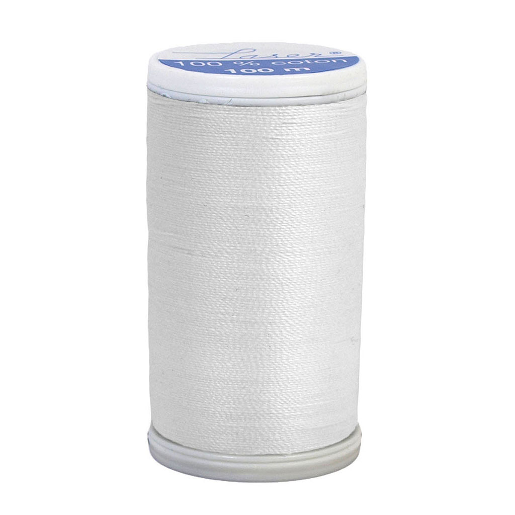 Fil broderie LASER en coton blanc 100m