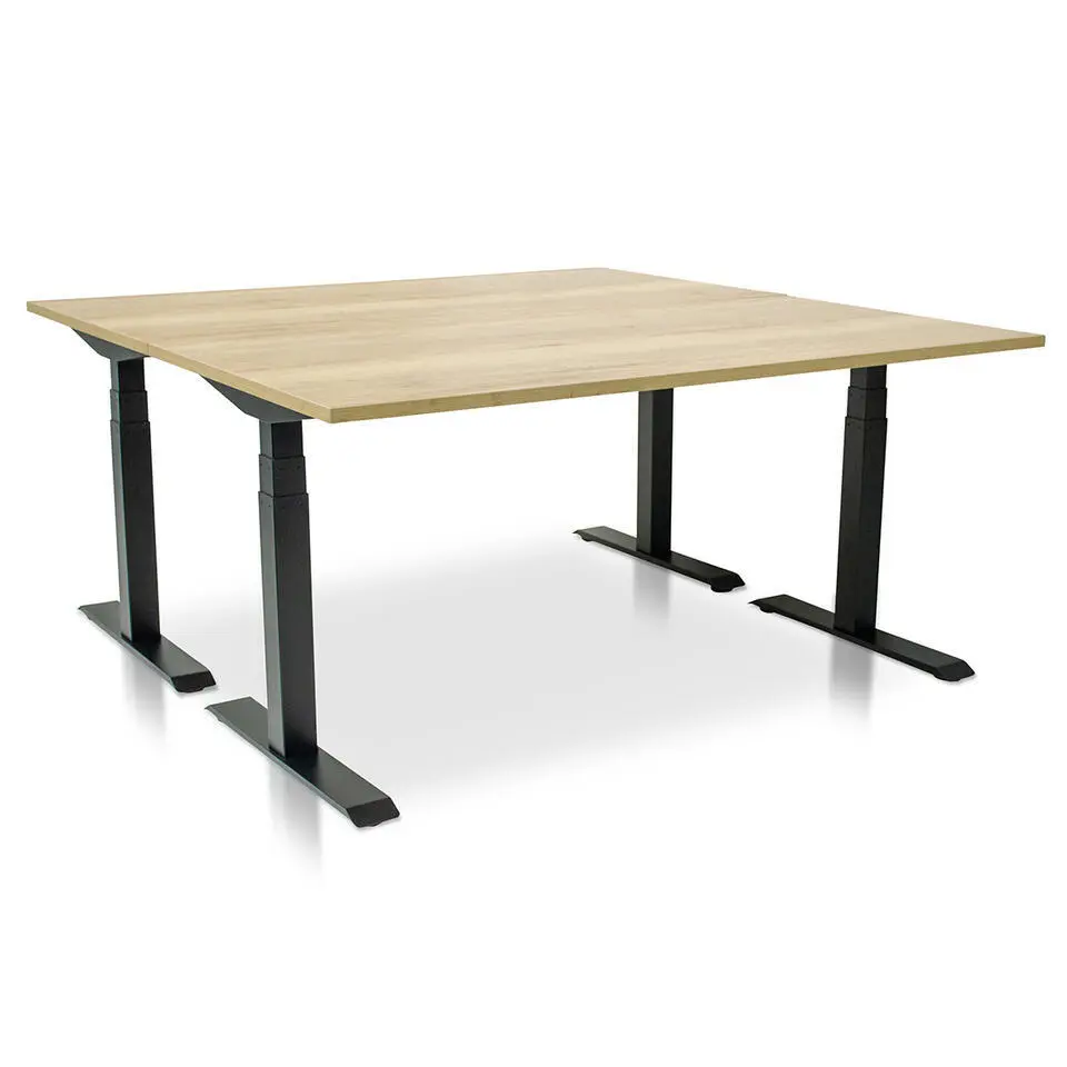 MRC PRO elektrisch ARBO zit-sta bureau - 180x80 cm robuust eiken