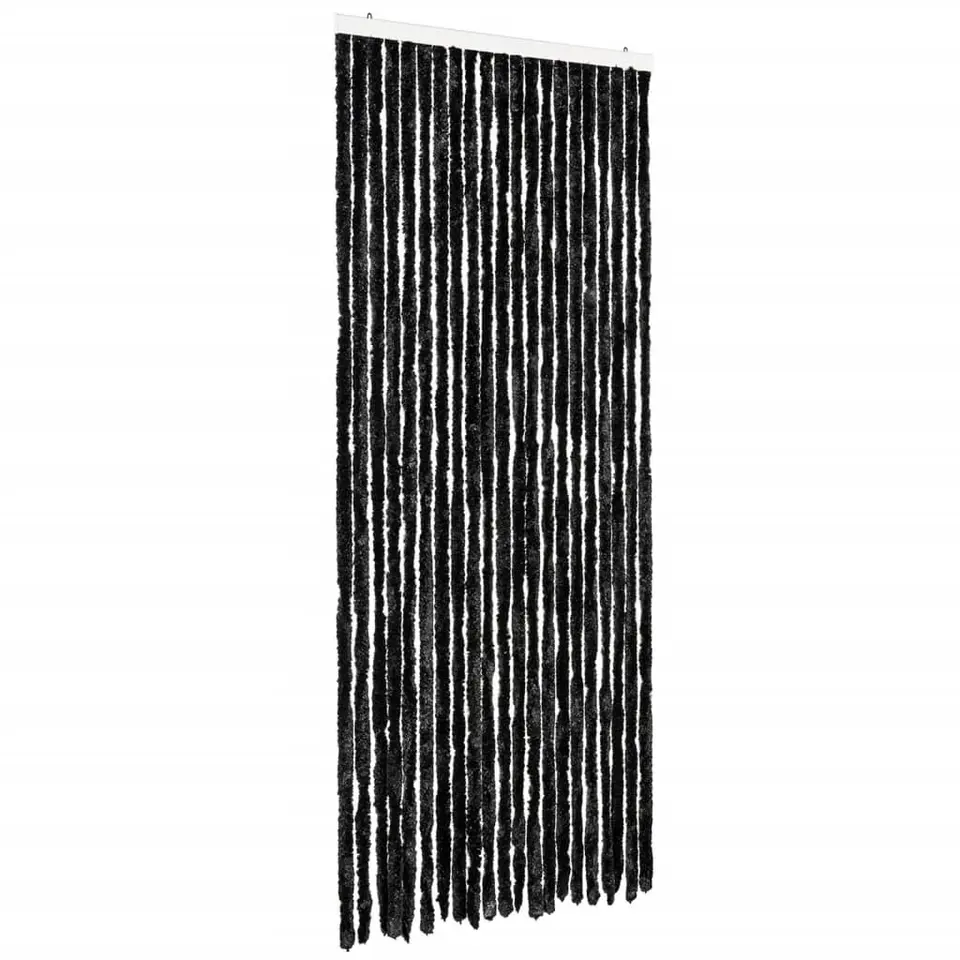 vidaXL - Deurgordijn - Antraciet - Polypropyleen - 90 x 200 cm