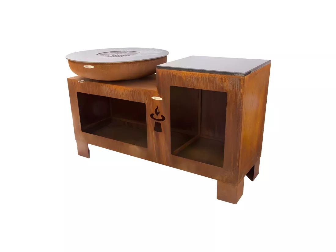 Barbecue brasero en acier Vulcano Surface de cuisson 82 cm