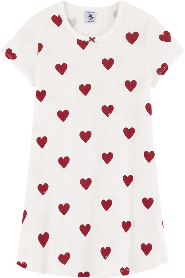 Petit Bateau SHORT SLEEVES DRESS 5Y Marshmallow/terkuit