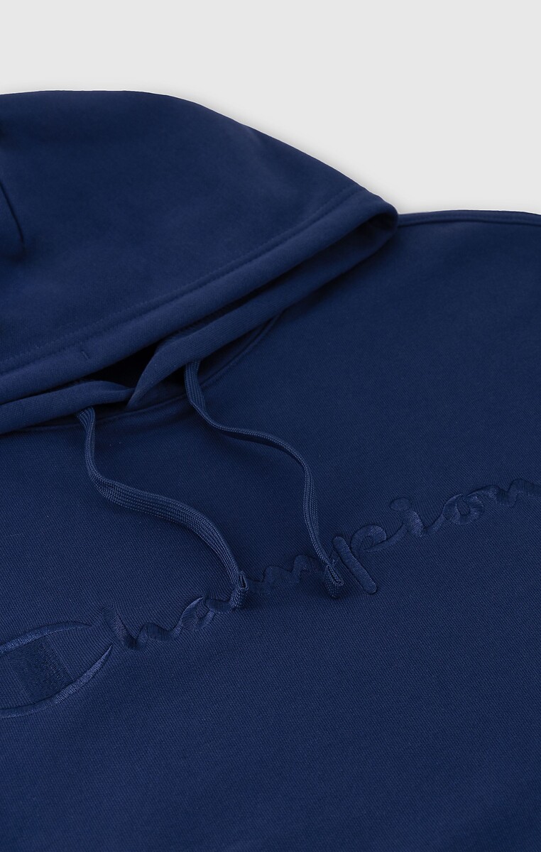 CHAMPION<br>Moletom com capuz e logotipo bordado grande