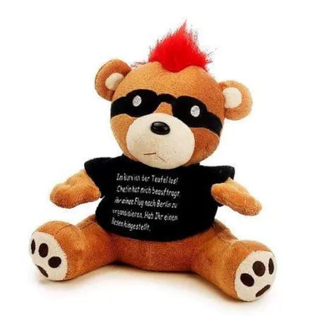 Sunny Toys Bär mit Spruch, 1 Stück, 4-fach sortiert