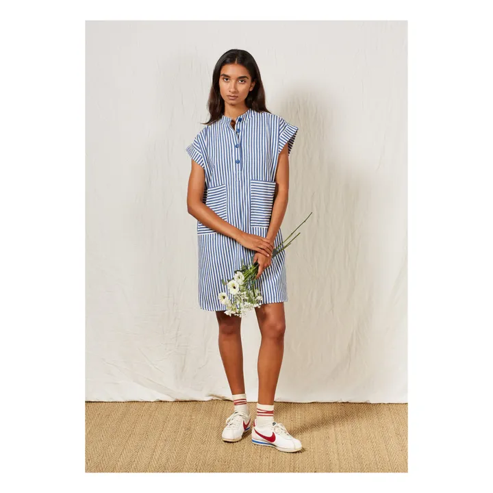 a.p Robe Denim Francina Coton Bio | Bleu marine