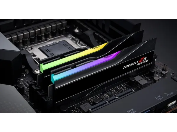 G.Skill Trident Z5 Neo RGB - DDR5 - sæt - 32 GB: 2 x 16 GB - DIMM 288-PIN - 6000 MT/s / PC5-48000 - CL30 - 1.35 V - ikke bufferet - ikke-ECC - mat sort