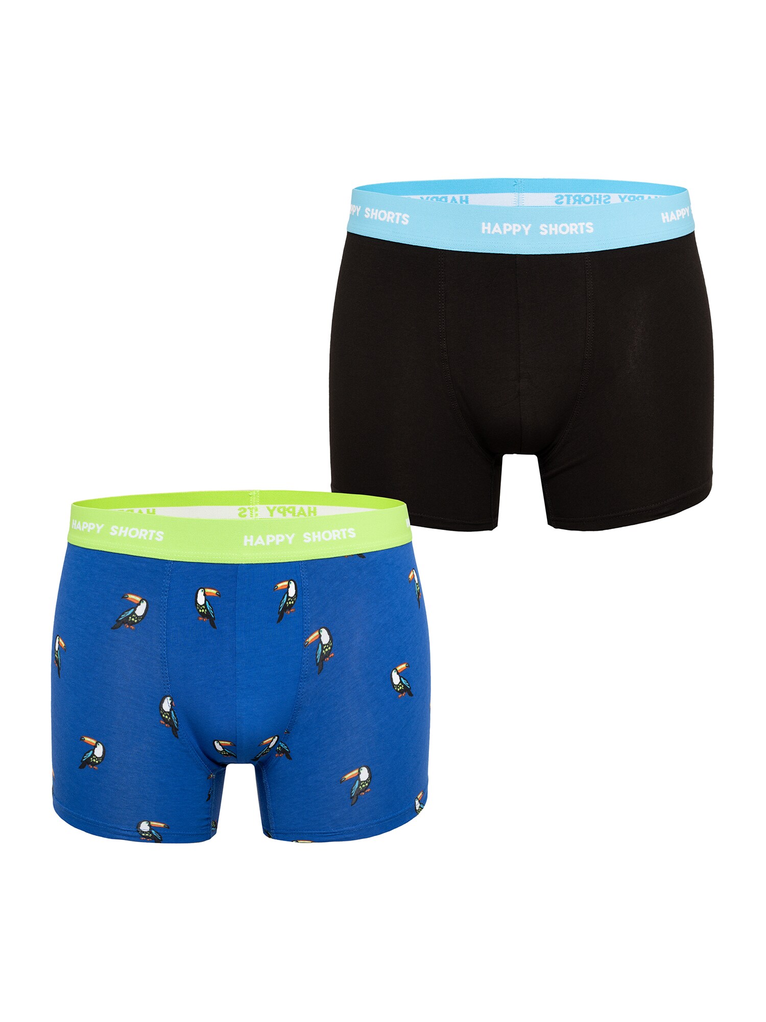 Happy Shorts Herren Retro Boxer Print Sets 2er Pack