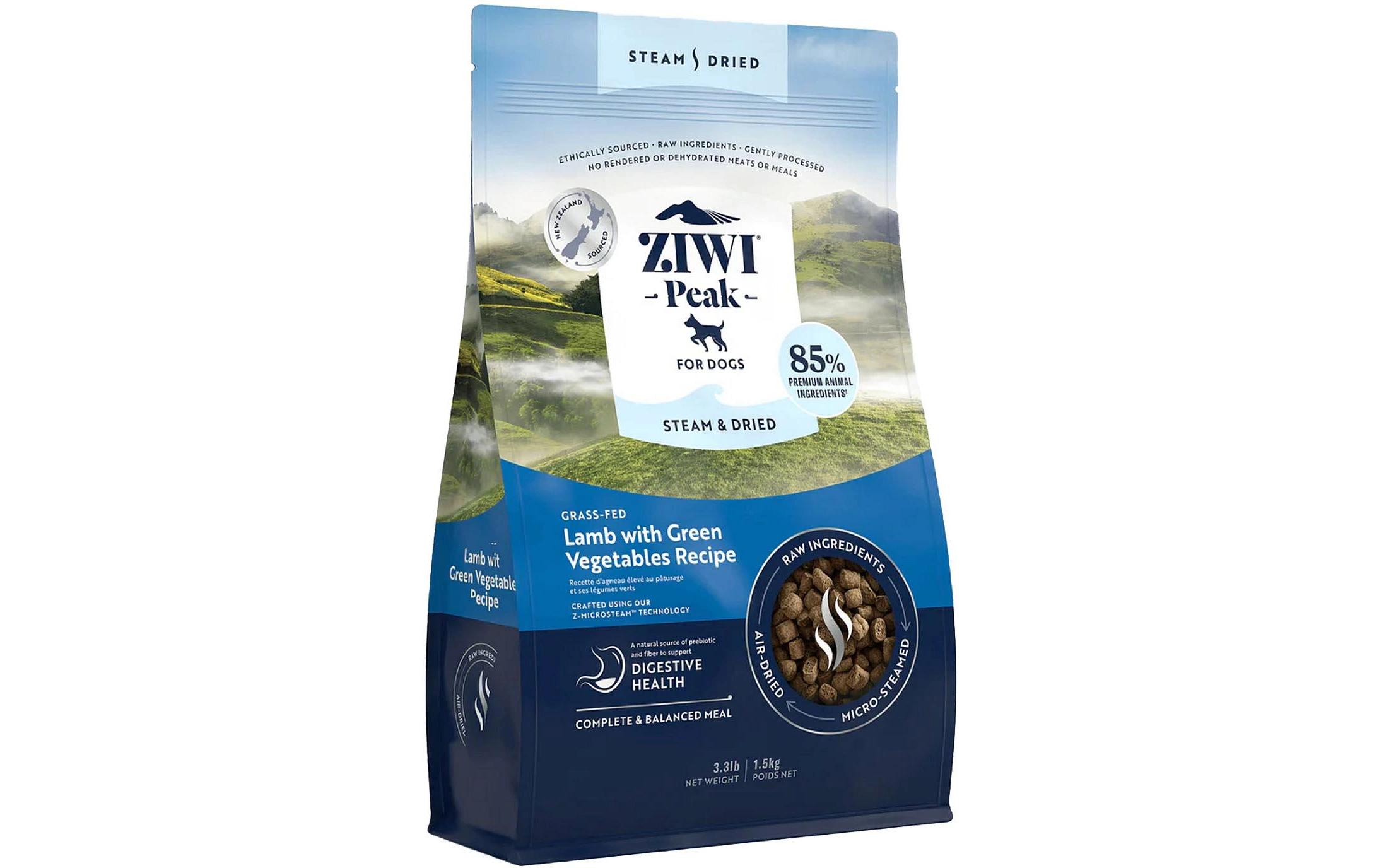 Trockenfutter Lamm und Gemüse luftgetrocknet 1.5 kgMikrogedämpftes Hundefutter mit Omega-3-Fettsäuren, Kalzium und Phosphor