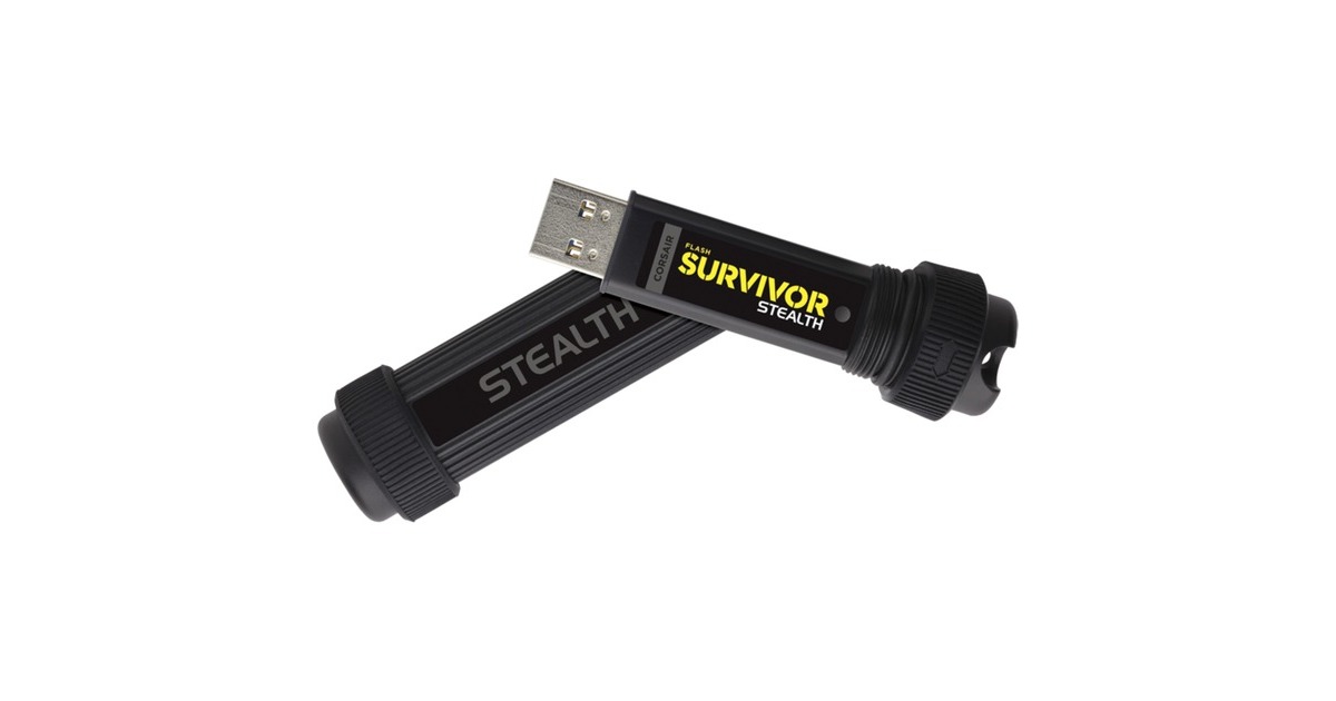 CorsairFlash Survivor Stealth 256 GB  usb-stick  (Zwart, CMFSS3B-256GB)