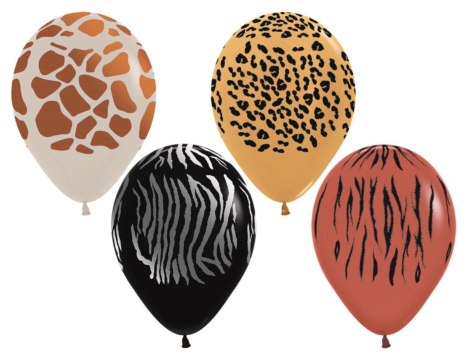 Ballonnen Animal Print Metallic Ink 30cm 25st