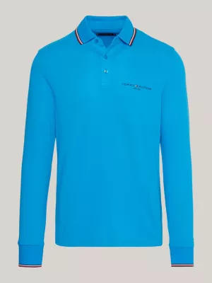 Polo Slim de Manga Comprida com Detalhe Exclusivo