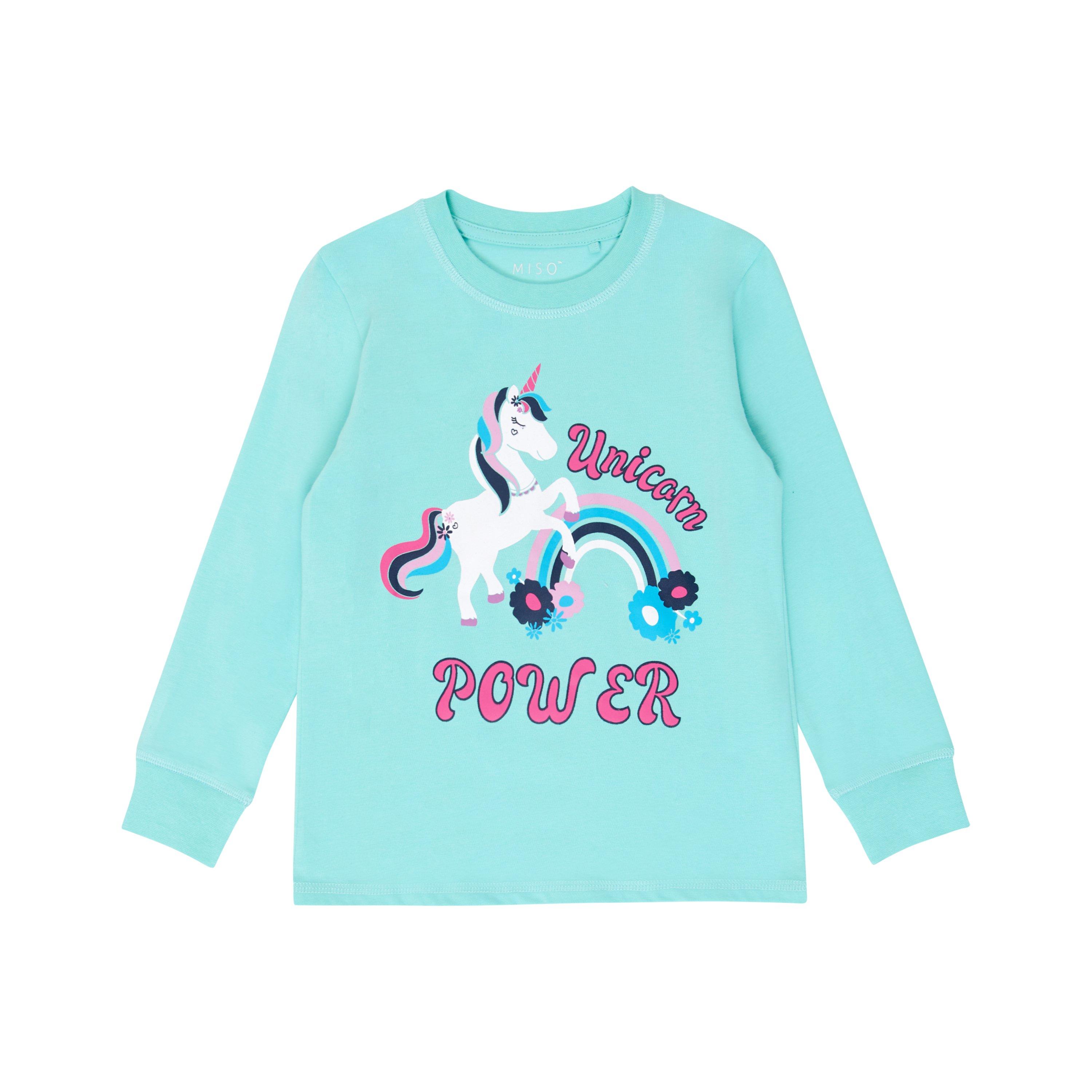 Miso Kids Girls 3 Pack Unicorn Pyjama Set