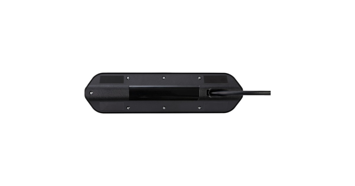 BrennenstuhlEstilo Hoekstekkerdoos 4-voudig stekkerdoos  (Zwart/roestvrij staal, 2x USB)