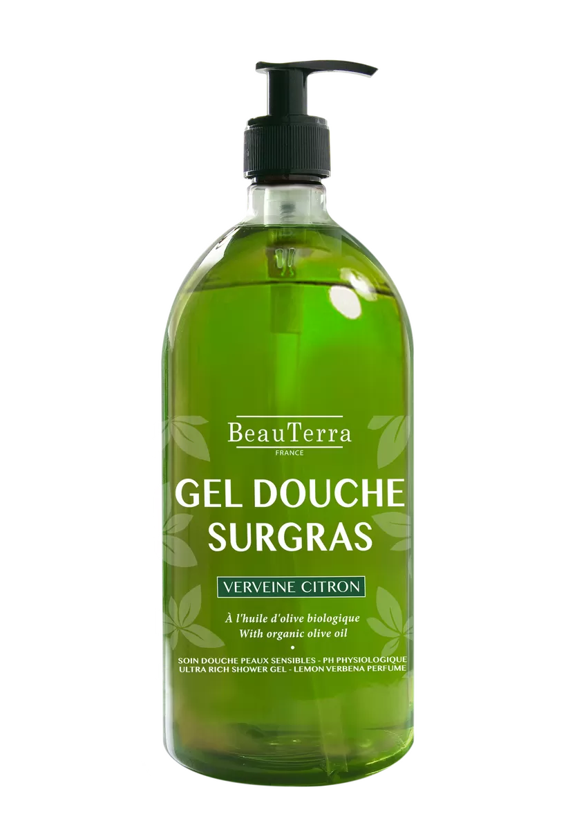 BeauTerra Ultra Rich Shower Gel Lemon Verbena - 1000 ml.