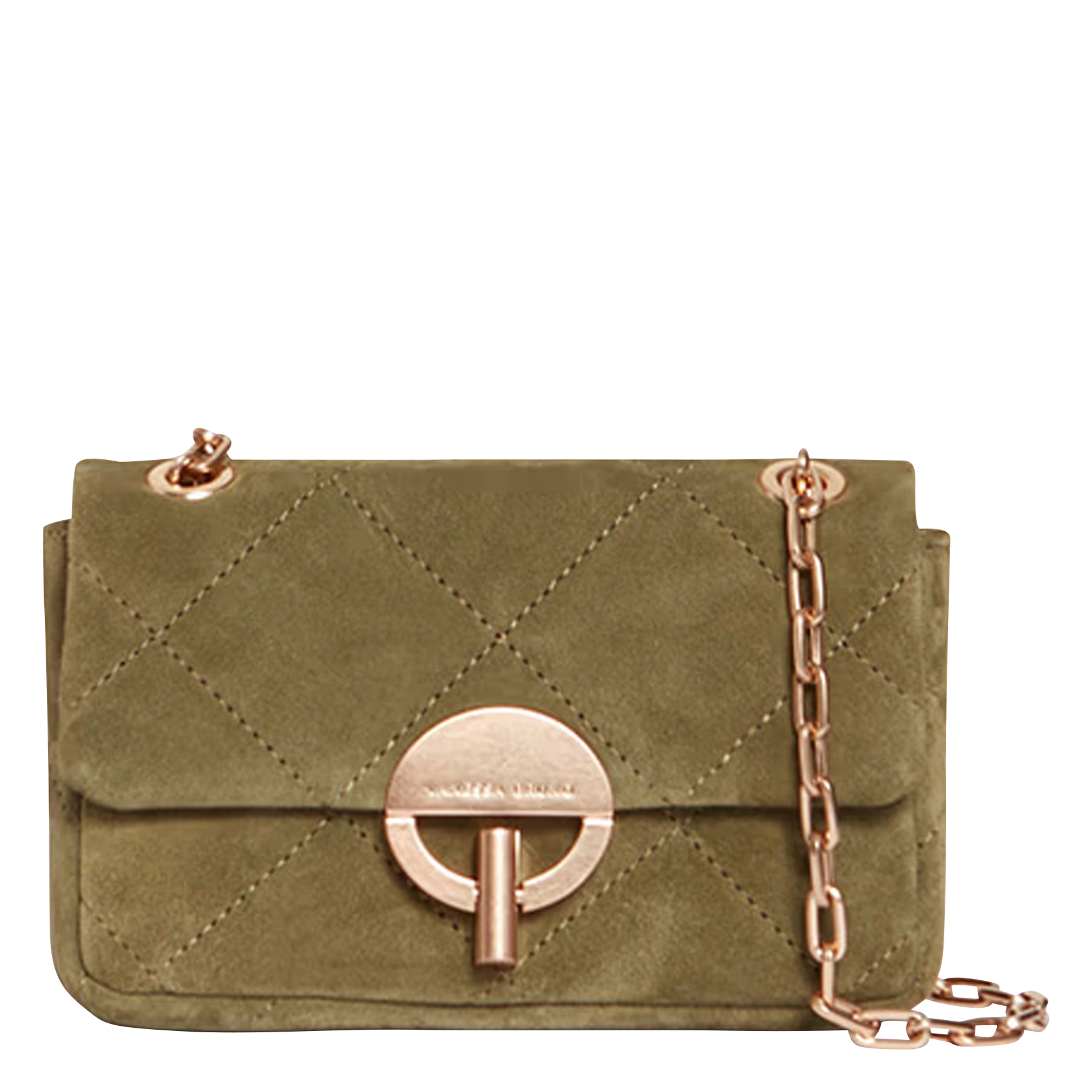 NANO MOON - Petit sac bandoulière en cuir | Vert